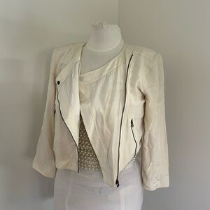 Club Monaco silk crop jacket